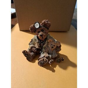 Vintage 1998 Boyd’s Bears Dr. Harrison Griz MD, PhD, Bud Physician Figurine